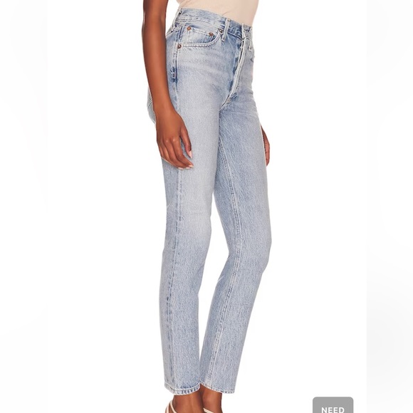 Agolde Riley High Rise Straight Crop - Picture 2 of 9